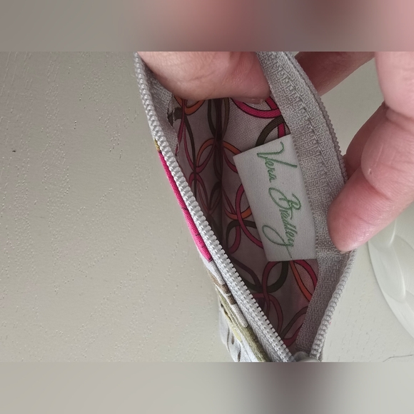 Vera Bradley Pink Floral Card Case Wristlet - Picture 5 of 6